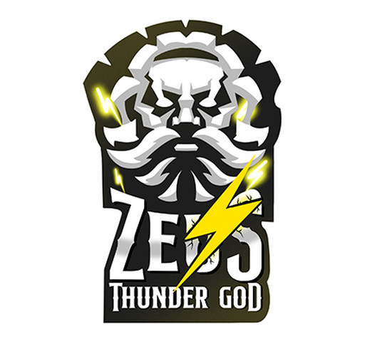 Zeus Thunder God Image Logo